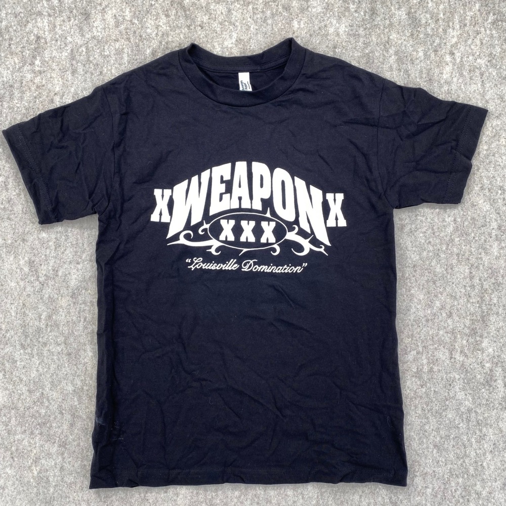 xWeaponx Straightedge Hardcore Shirt Louisville Domination Black S